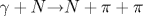 \gamma + N {\rightarrow} N + \pi + \pi