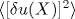 \langle [\delta u (X)]^2\rangle